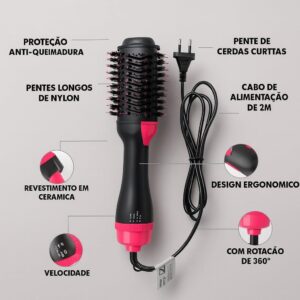 Escova Secadora Profissional 3 em 1
